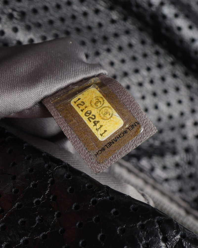 シャネル Vintage CHANEL Classic Perforated Drill Flap Bag - A Retro Tale