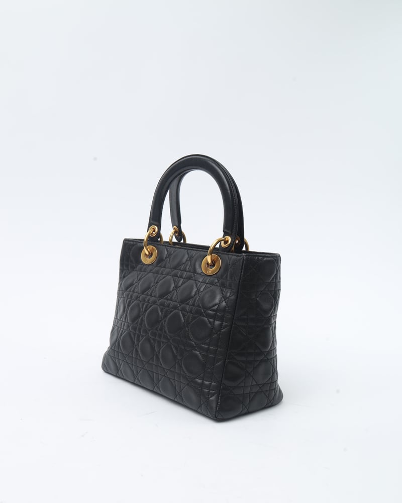 Vintage CHRISTIAN DIOR Medium Lady Dior Bag - A Retro Tale