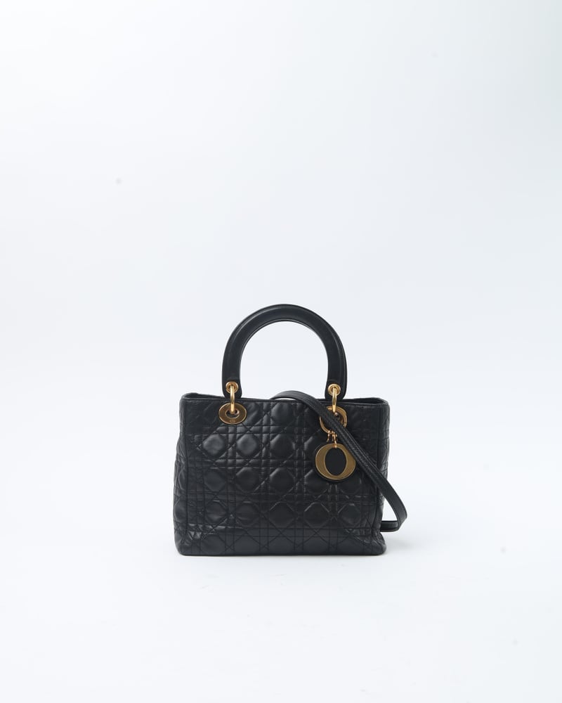 Vintage CHRISTIAN DIOR Medium Lady Dior Bag - A Retro Tale