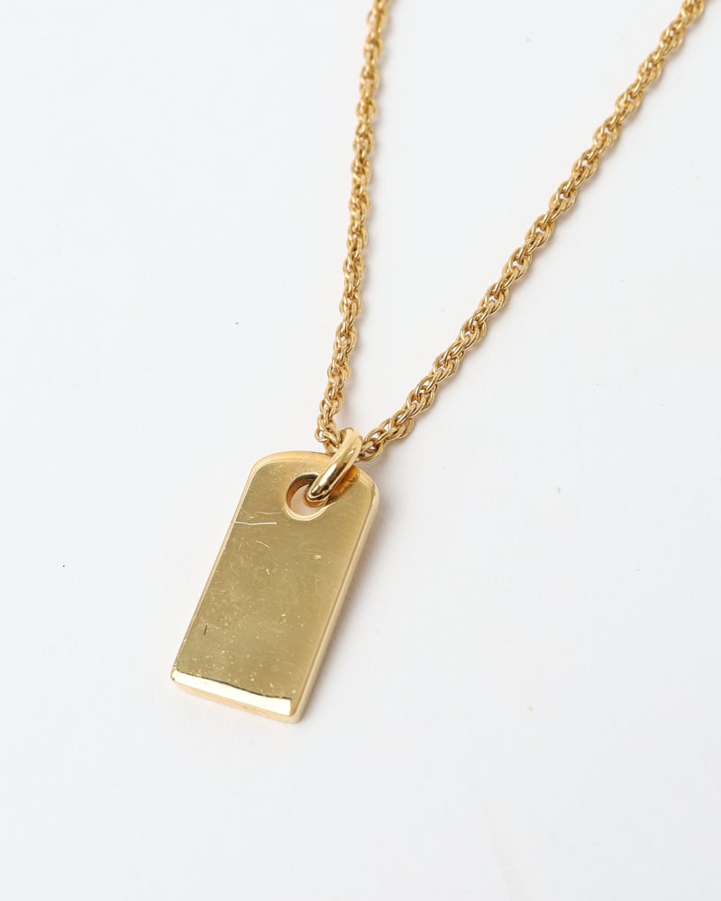 極美品 Dior trotter plate gold necklace Christian Dior Trotter Plate Necklace | eLADY Globazone