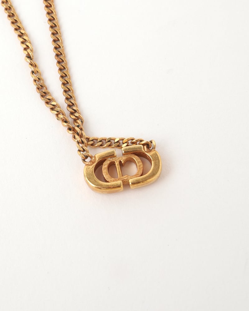アクセサリー Dior CD Logo Figaro chain gold necklace Vintage CHRISTIAN DIOR CD Logo Necklace - A Retro Tale