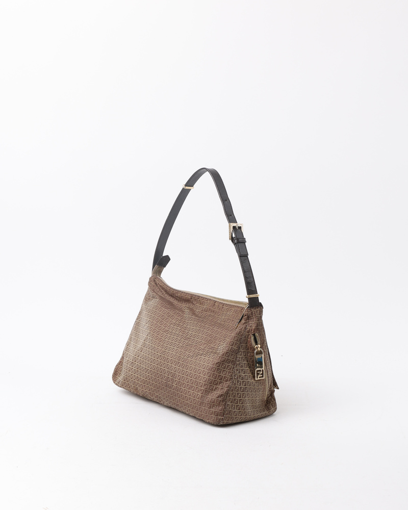 Vintage FENDI Zucchino Shoulder Bag - A Retro Tale