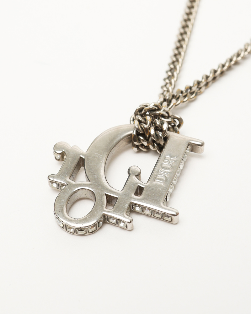 Vintage CHRISTIAN DIOR Diorissimo Rhinestone Necklace - A