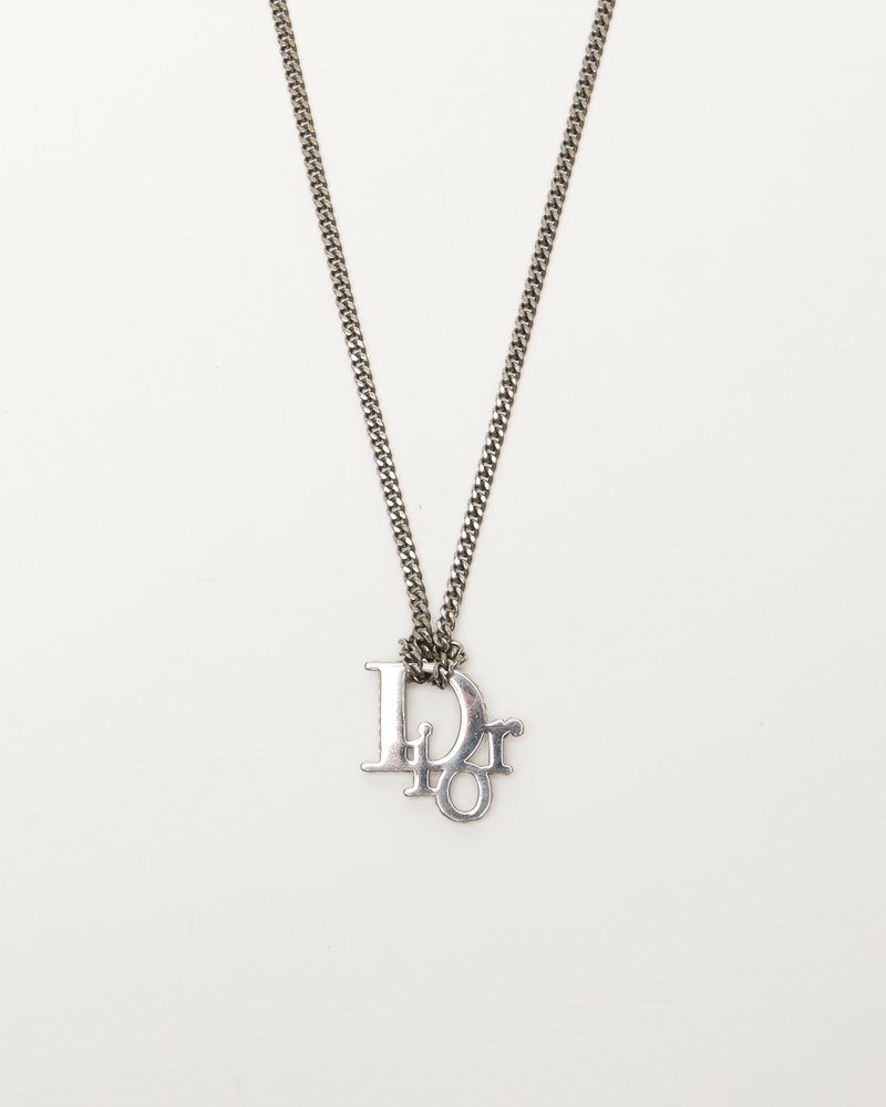 アクセサリー Dior Logo Cross Rhinestone Necklace Christian Dior 'cross' necklace – Les Merveilles De Babellou