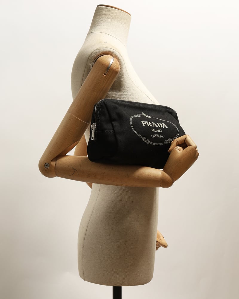 Vintage PRADA Canapa Kosmetiktasche A Retro Tale