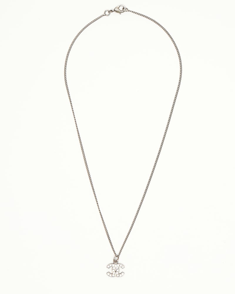 アクセサリー CHANEL Coco Mark Rhinestone Necklace Chanel Coco Mark Rhinestone Necklace Pendant – MissLuLaLa