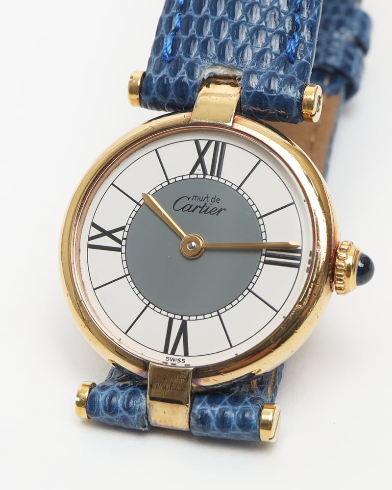 Vintage CARTIER Vendome Vermeil Watch 24mm - A Retro Tale