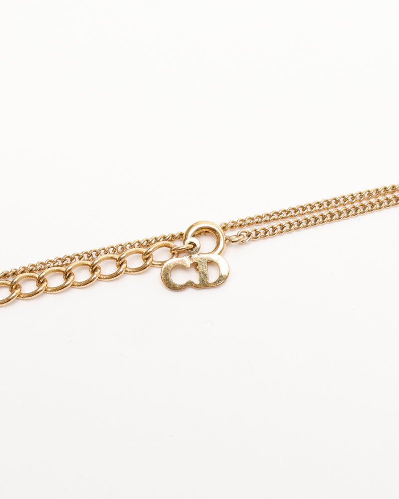 Vintage Christian Dior CD Logo Necklace - A Retro Tale