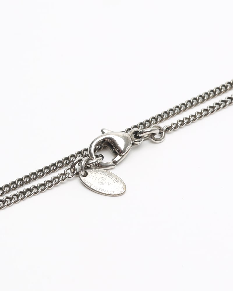 Vintage CHANEL Coco Mark Rhinestone Necklace - A Retro Tale