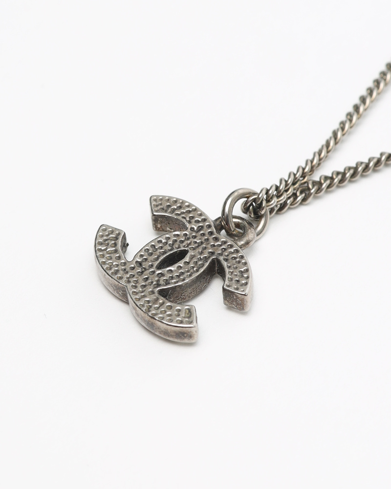 Vintage CHANEL Coco Mark Rhinestone Necklace - A Retro Tale