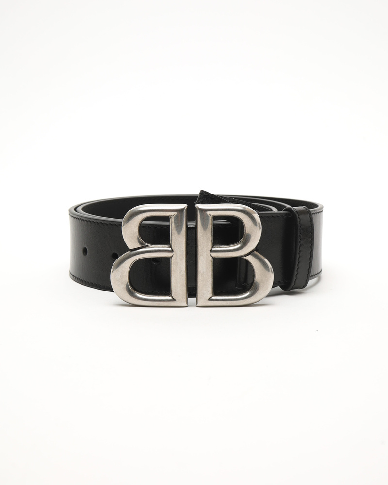 Vintage Balenciaga Gucci BB Leather Belt - A Retro Tale