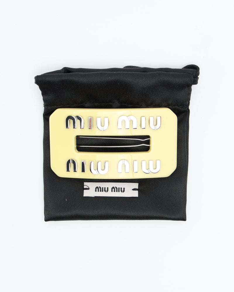Vintage MIU MIU Logo Hair Clip - A Retro Tale