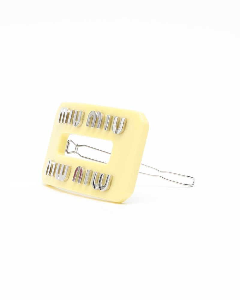 Vintage MIU MIU Logo Hair Clip - A Retro Tale