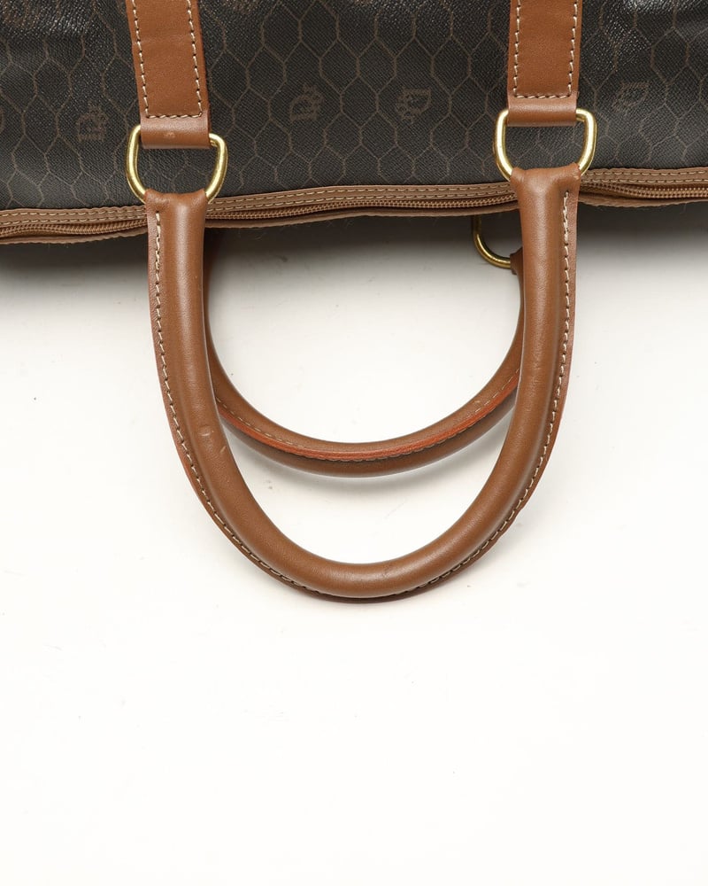 Vintage Christian Dior Honeycomb Boston Väska - A Retro Tale