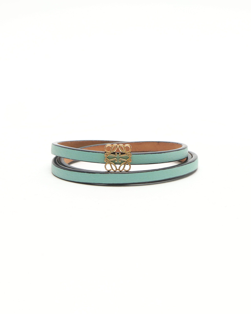Vintage Loewe Anagram Leather Bracelet - A Retro Tale