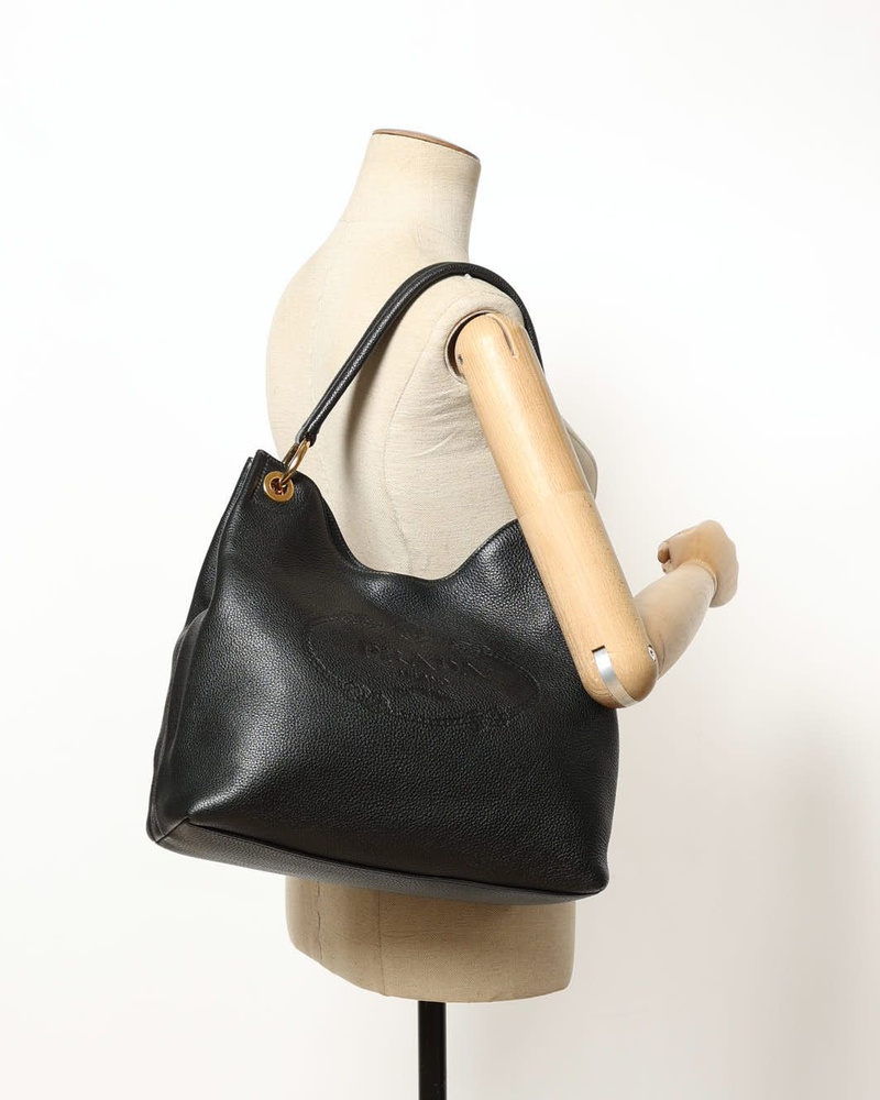 Vintage Prada Vitello Phenix Hobo Bag - A Retro Tale