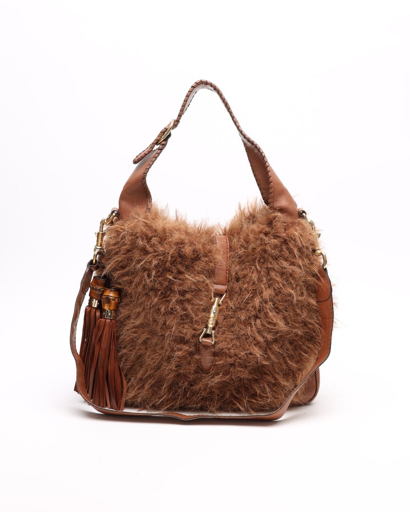 Vintage Gucci New Jackie Fur Bag - A Retro Tale