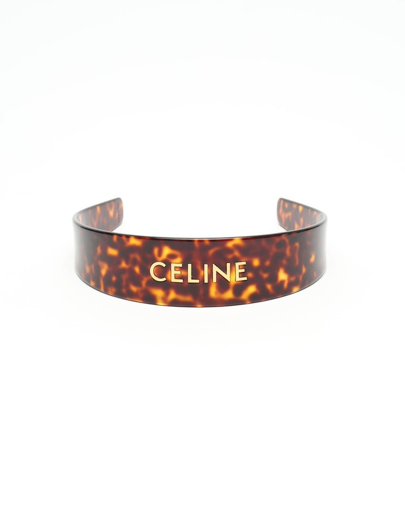 CELINE ブラウン カチューシャ Vintage Celine Brown Tortoise Headband - A Retro Tale