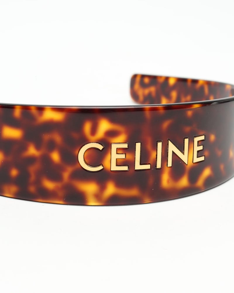 Vintage Celine Brown Tortoise Headband - A Retro Tale