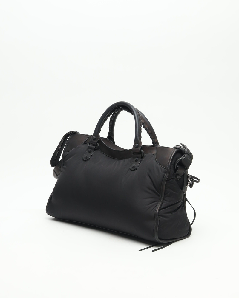 d*9様 BALENCIAGA ハンドバッグ ナイロン ブラック Vintage Balenciaga Nylon Classic Motocross City Bag - A Retro Tale