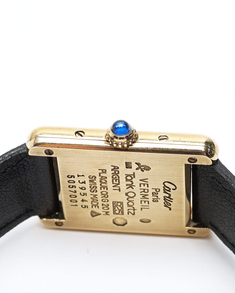 Vintage Cartier Tank Vermeil 21mm Ref 5057001 Watch A Retro Tale