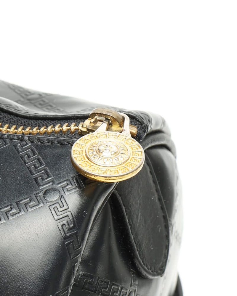 Vintage Versace Sunburst Boston Bag - A Retro Tale