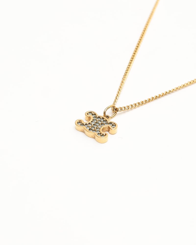 Vintage Céline Triomphe Rhinestone Necklace - A Retro Tale