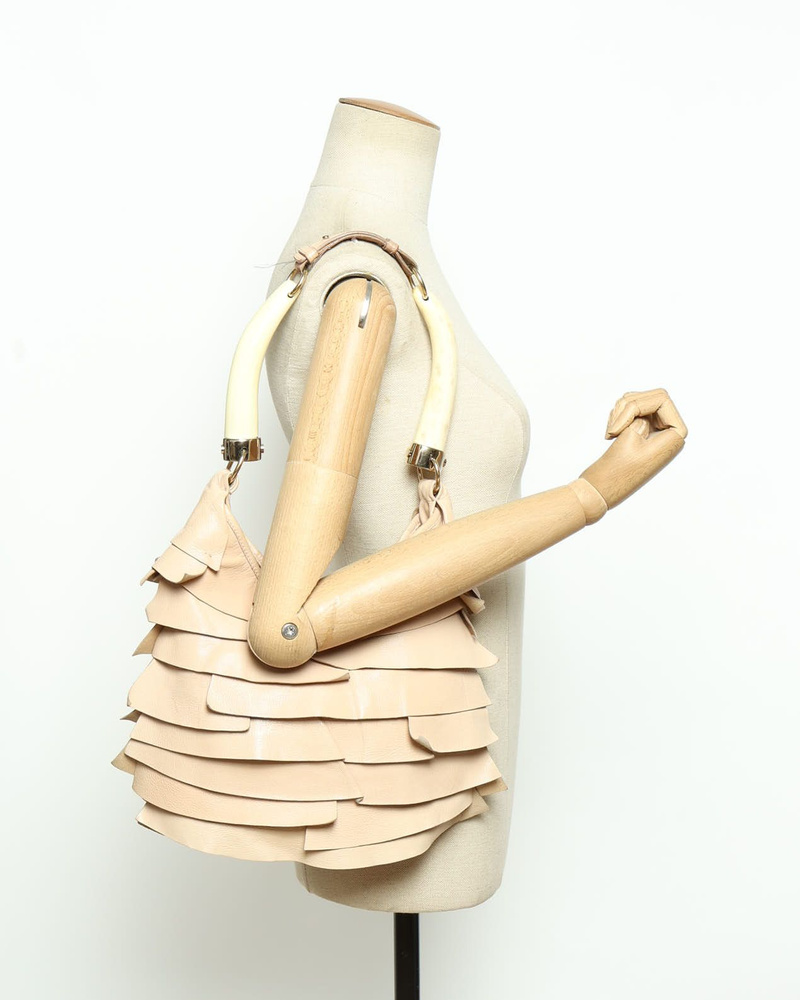 Vintage Saint Laurent St Tropez Mombasa Ruffle Bag - A Retro Tale