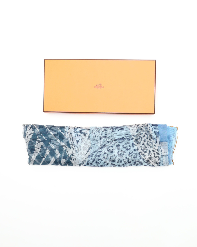 HERMES 25S SCARF 140 IN CASHMERE SILK 727320 main image 1