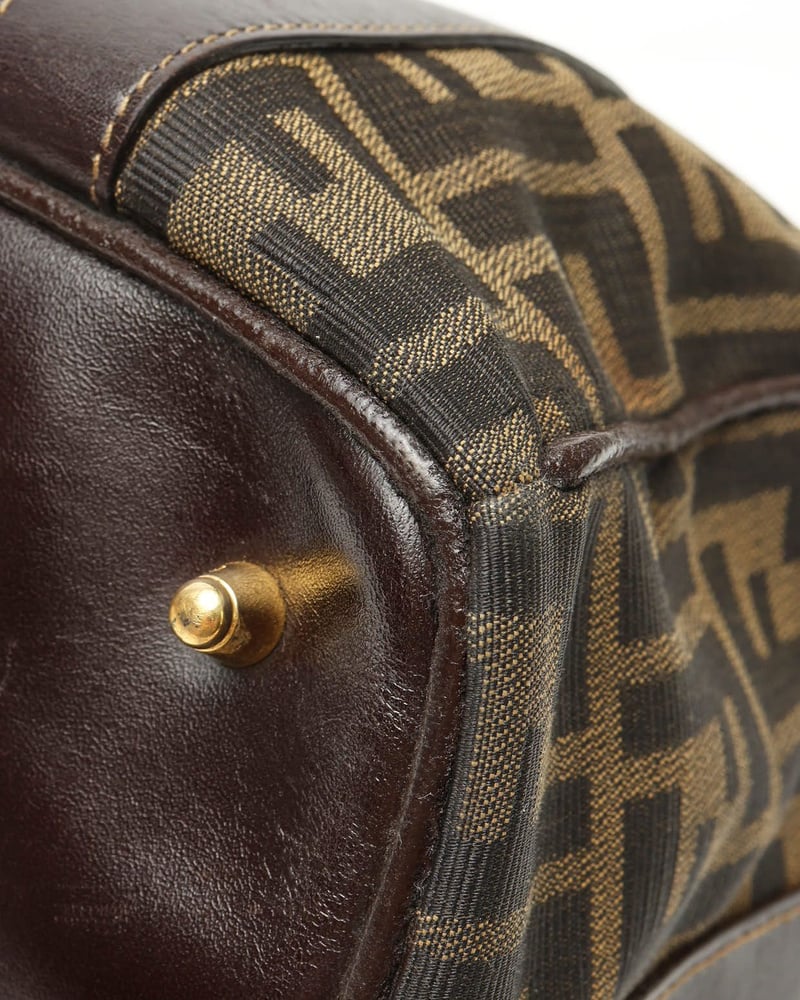 Vintage Fendi Zucca Boston Bag - A Retro Tale