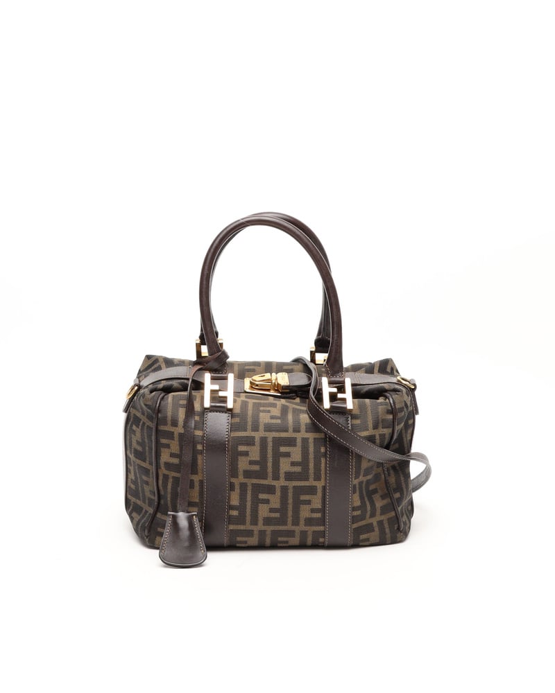 FENDI ヴィンテージ ハンドバッグ Vintage Fendi Zucca Boston Bag - A Retro Tale
