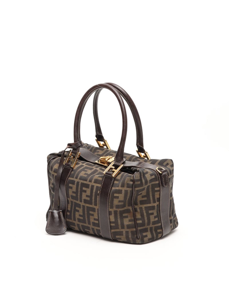 Vintage Fendi Zucca Boston Bag - A Retro Tale