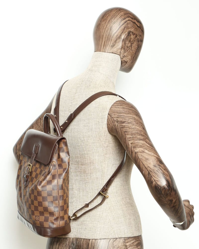 Vintage Louis Vuitton Damier Ebene Soho Backpack A Retro Tale