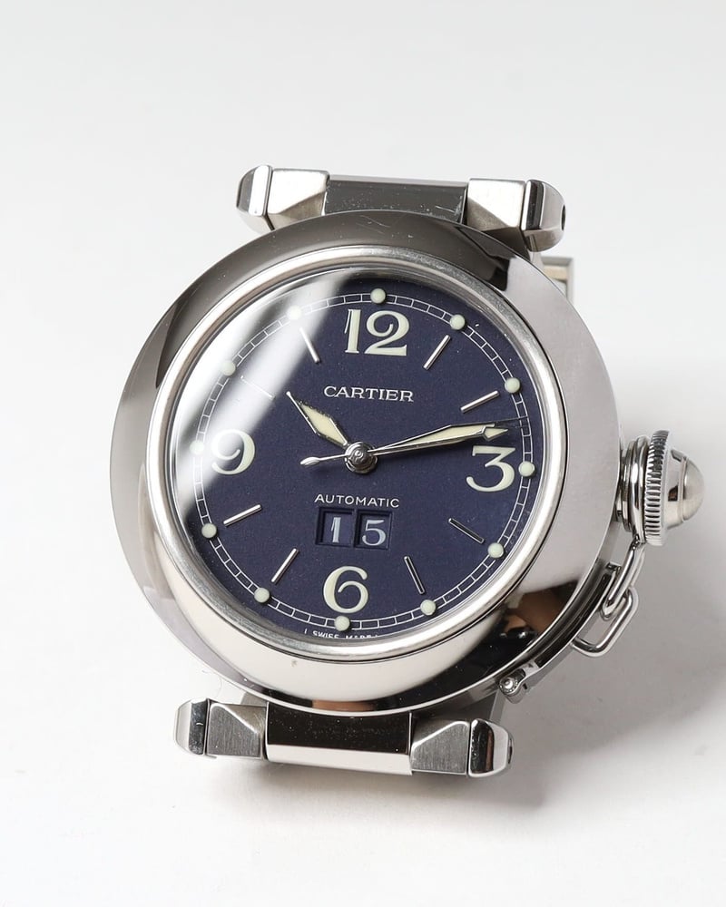 Vintage Cartier Pasha Big Date 35mm Ref 2475 Full Set Watch A - Main Image