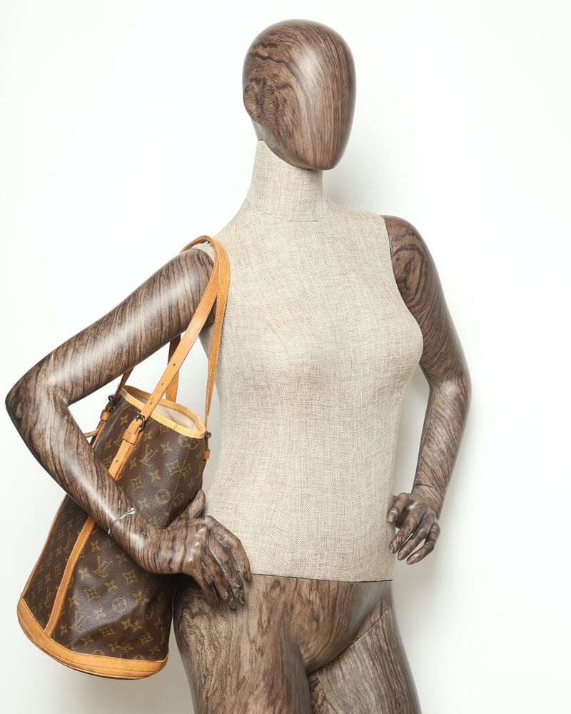 Vintage Louis Vuitton Monogram Bucket GM Bag - A Retro Tale