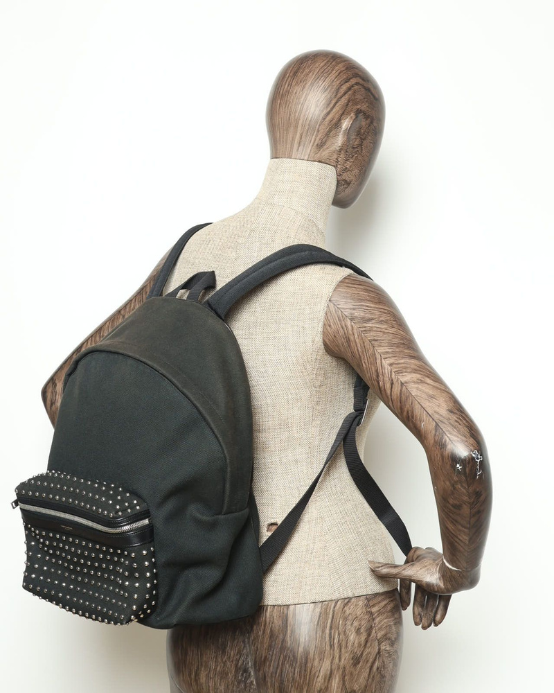 Vintage Saint Laurent Studded Backpack - A Retro Tale display picture 3