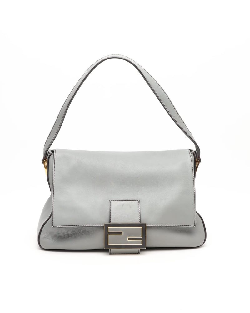 【希少】FENDIショルダーバッグ　グレー FENDI フェンディ バックトゥスクールミニ 2WAYショルダーバッグ