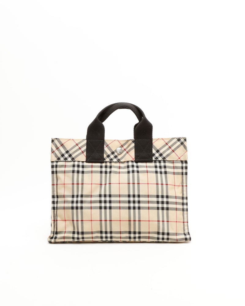 Vintage Burberry Nova Check Tote Bag Small - A Retro Tale