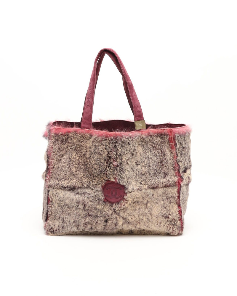 Vintage Chanel CC Fur Tote Bag A Retro Tale