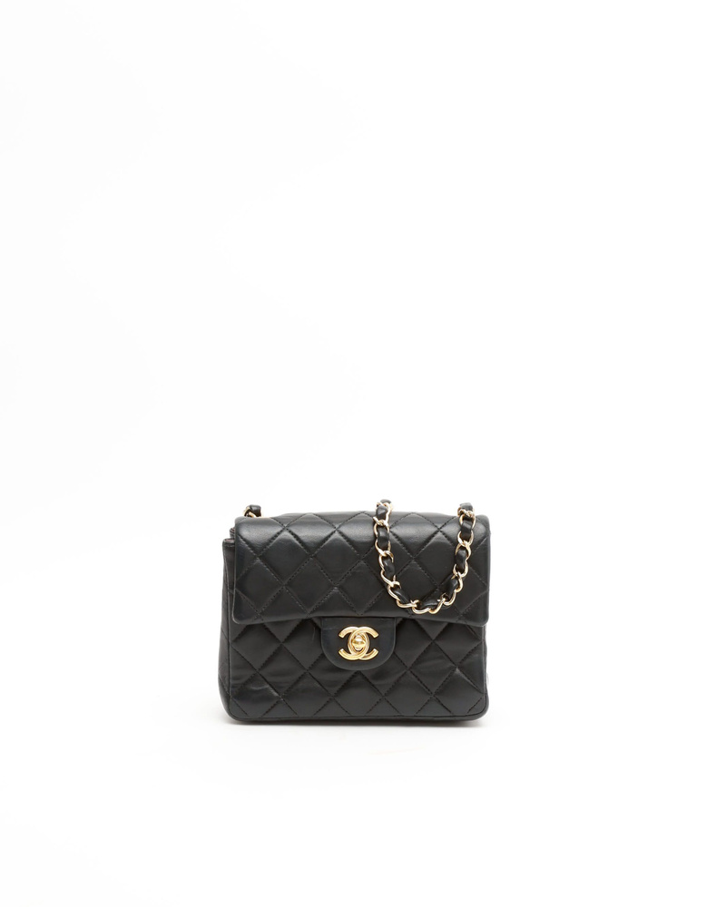 Vintage Chanel Classic Mini Square Single Flap Bag A Retro Tale