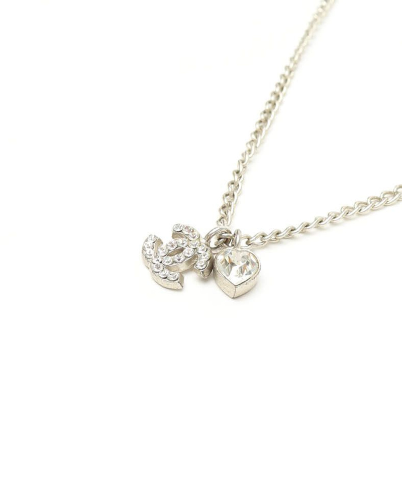 Vintage Chanel Coco Mark Rhinestone Necklace - A Retro Tale