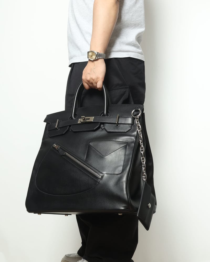 Seraphin 90's レザー ベストジレ ブラック hermes Hermès Birkin HAC Rock 40 Evergrain - A Retro Tale