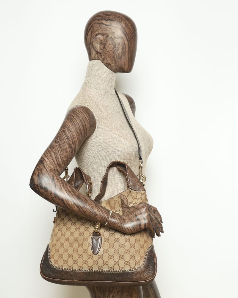 GUCCI GGキ ハンドバッグ Vintage Gucci GG New Jackie Tassel Bamboo Bag - A Retro Tale