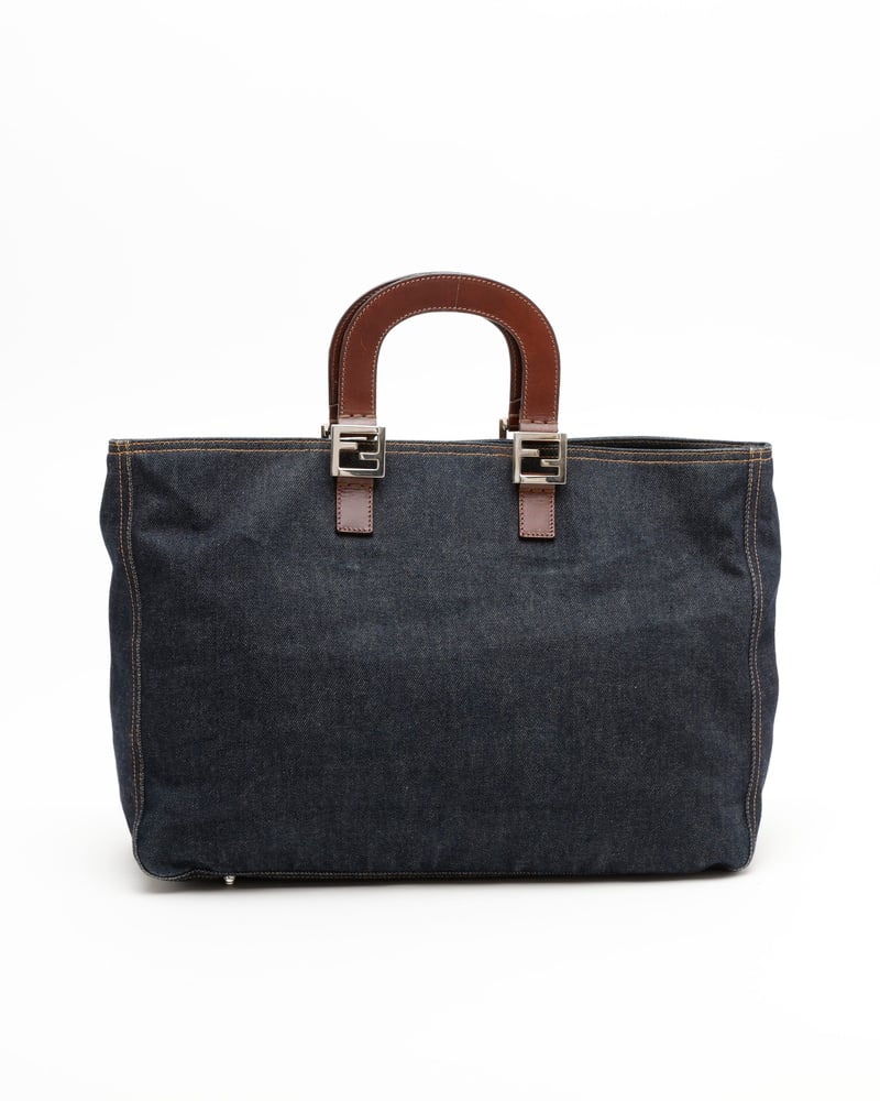 Vintage Fendi Denim Tote Bag - A Retro Tale
