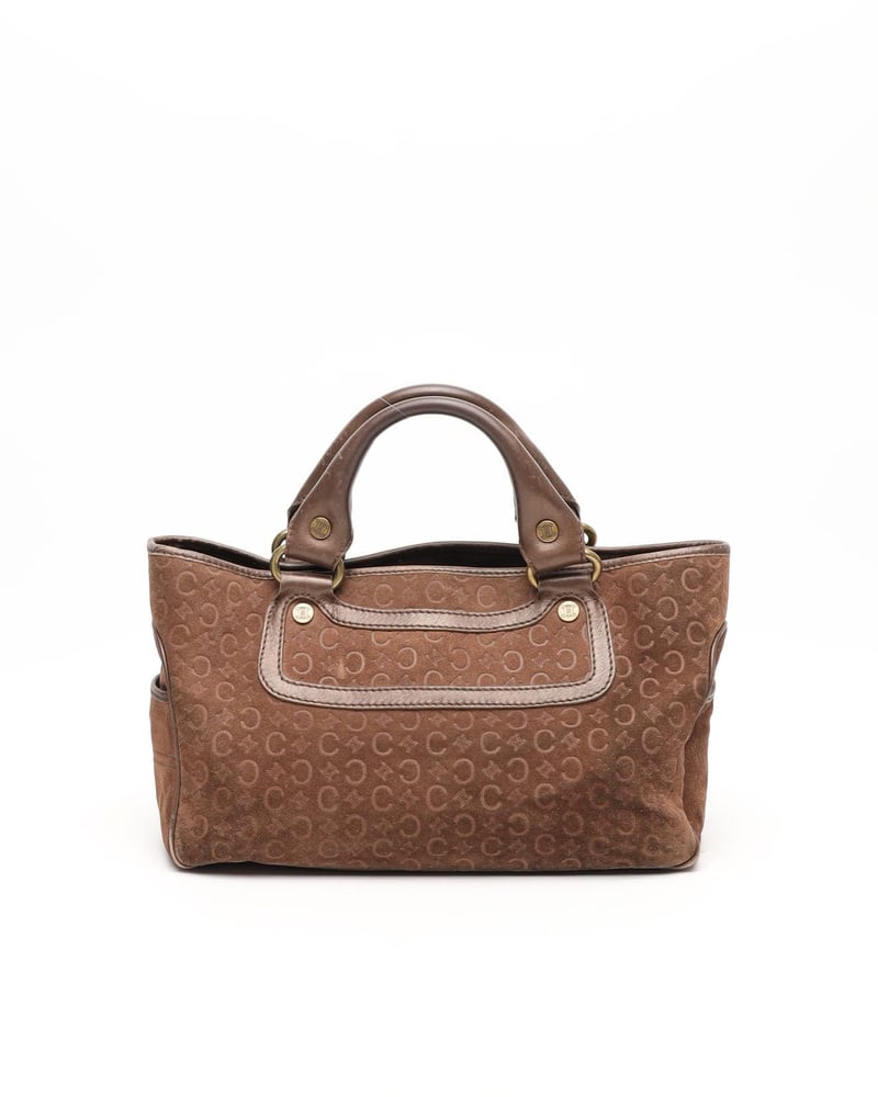 CELINE C MACADAM LEATHER BOOGIE HAND BAG Buy Authentic Vintage