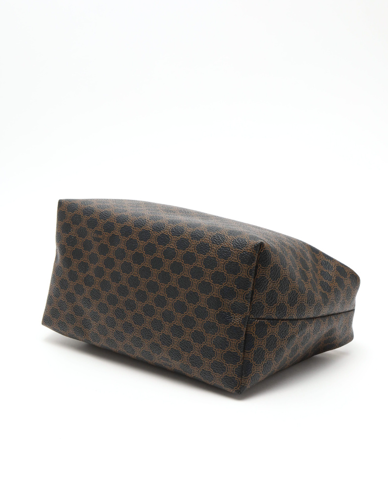 バッグ CELINE Macadam Vanity Pouch Bag tagged Celine Macadam Canvas Vanity Cosmetic Pouch - Etsy UK