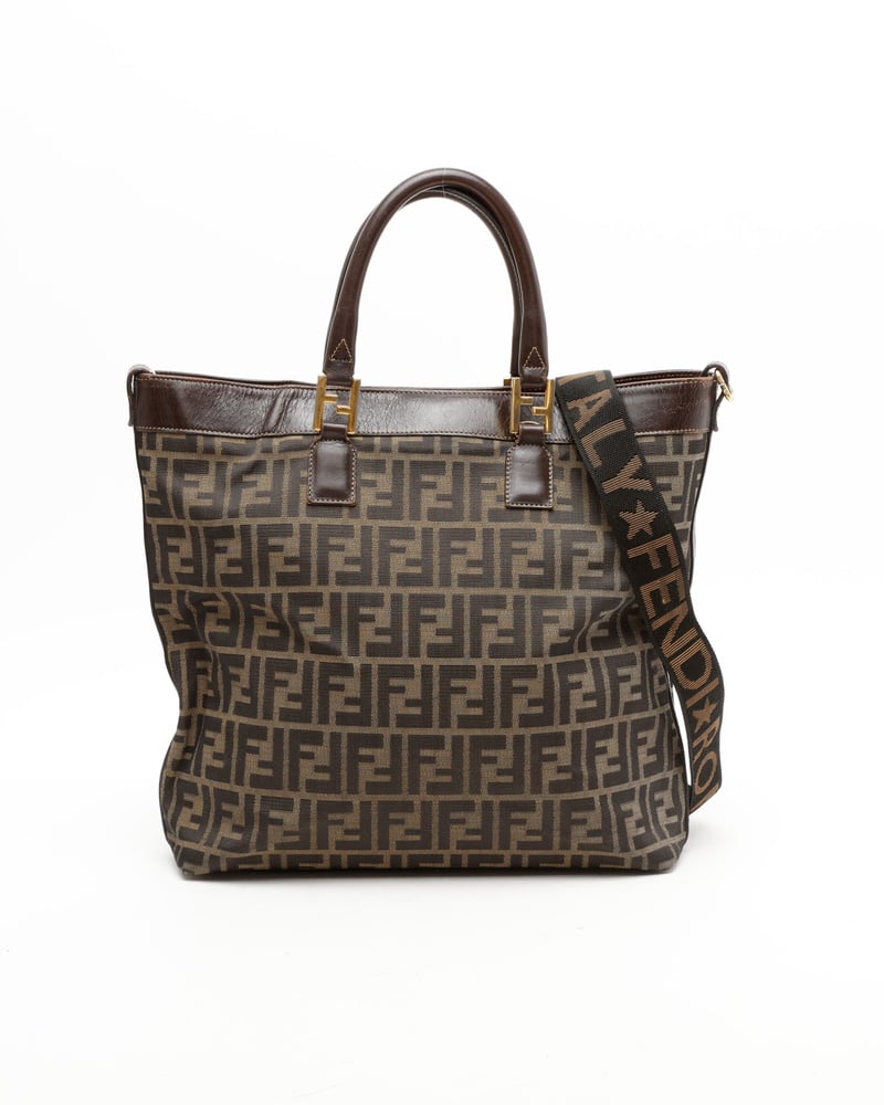 Vintage Fendi Zucca Tote Bag - A Retro Tale