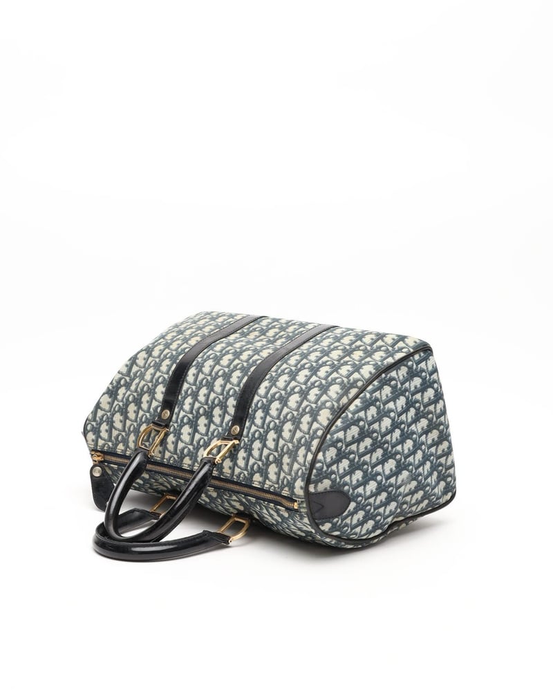 Vintage Christian Dior Oblique Boston Bag - A Retro Tale