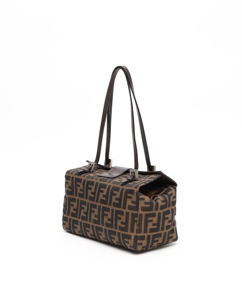 Vintage Fendi Zucca Bento Box Bag - A Retro Tale