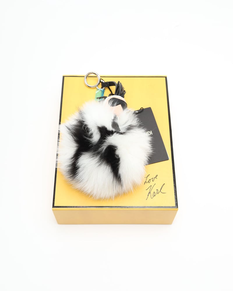Vintage Fendi Karlito Lagerfeld Fur Keychain A Retro Tale